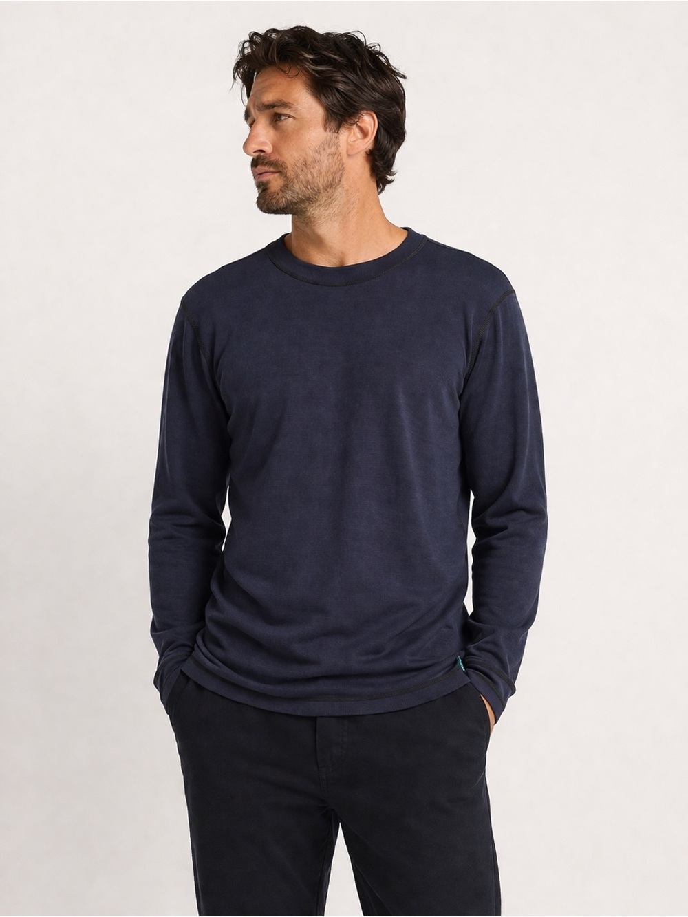 Guillemot International 100% Wool FR Base Layer Shirt Navy XL